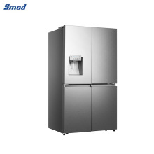 Smad OEM LED Lighting Inverter Stainless Steel French Door Refrigerator with 4 Doors